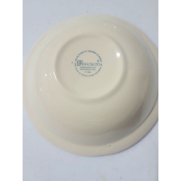 Set of 4 Vintage Franciscan Apple 5.75 " Cereal Bowls Made In England EUC - Picture 3 of 3